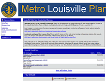 Tablet Screenshot of cityoflouisvilleplanroom.com